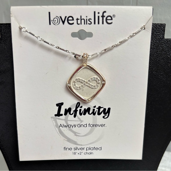 Love This Life Infinity Pendant Necklace - Picture 1 of 5